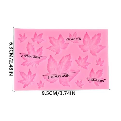 Autumn Maple Leaf Silicone Mold for Cake Decorating - Style D