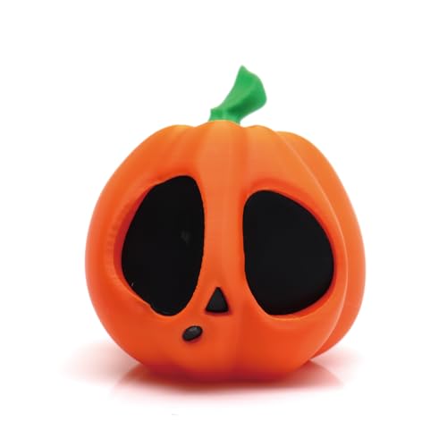 Halloween Pumpkin Desk Decor - 3D Printed Spooky Indoor & Outdoor Decoration - Variation C