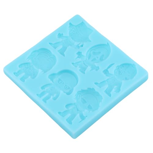 Halloween Cake Decoration Silicone Mold - Horror Cartoon Character, Style A