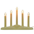 Electric Christmas Window Candle Lamp Set - 5 Ivory Lights with 6 C7 Bulbs - Variation: 5 Lights Ivory / 1 Pack
