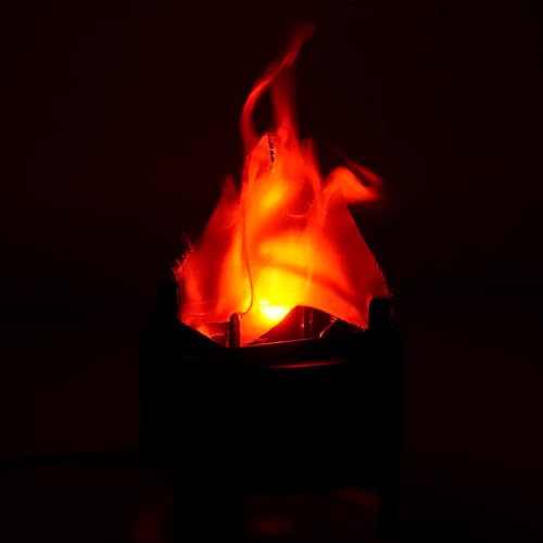 3D Fake Fire Flame Light - LED Effect Lamp for Halloween Christmas Party Decor