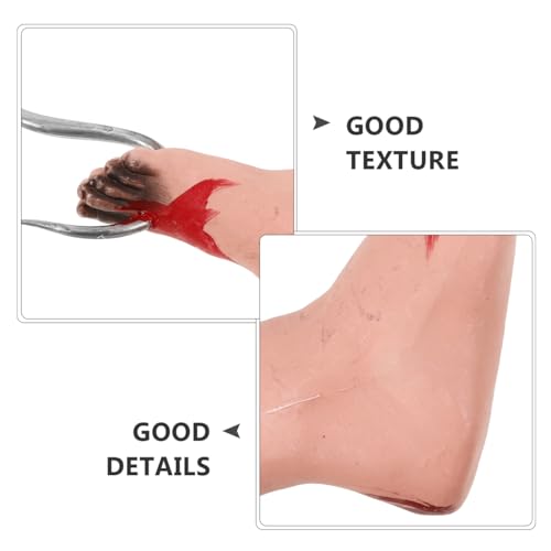 Halloween Hanging Bloody Body Parts Decor - Chained Feet Horror Prop