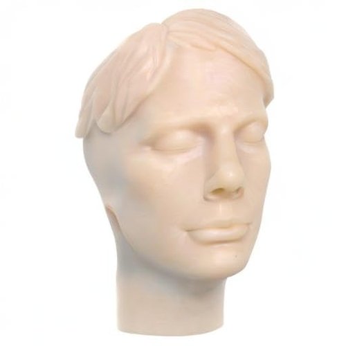 JUYO VONSAN Injection Training Mannequin Face Silicone Head Facial Injection Face Nose Model （Not TPE） for Piercing Tattoo Practice Medical Student (Woman Head)