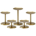 Homemory Fall Halloween Gold Metal Candle Holders Set of 5 - Table Decor Variation