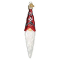 Handcrafted Glass Christmas Gnome Ornament - Festive Holiday Decor