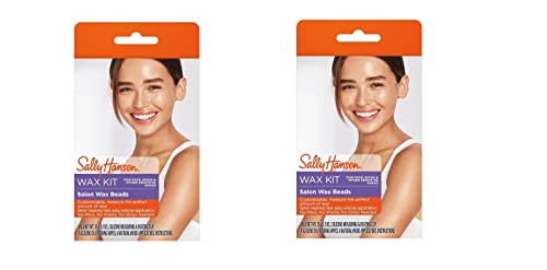 Salon Wax Beads Kit for Face Bikini & Sensitive Areas - 1.2 Ounce Pack of 2