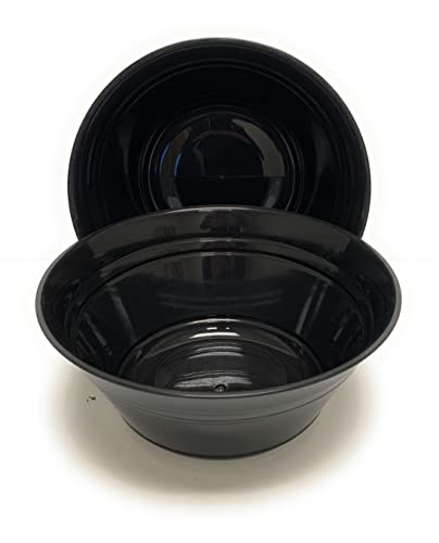 Large Snack Bowls 2-Pack (4L) - Black | Reusable, Microwave & Dishwasher Safe