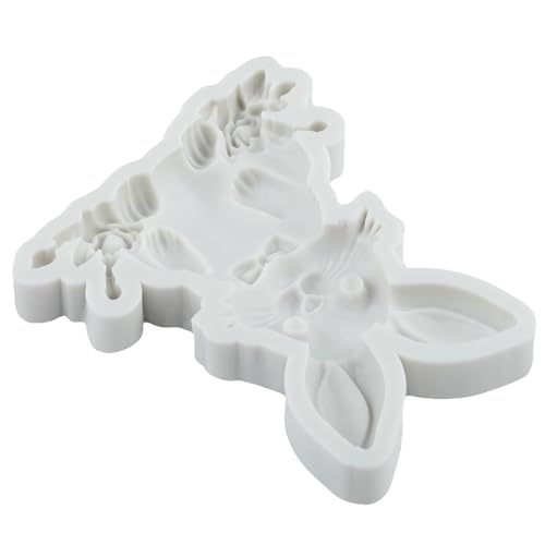 Easter Bunny Silicone Fondant Mold Set - Rabbit & Bunny Shapes, Style E