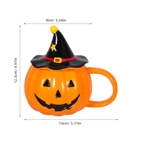 Halloween Pumpkin Mug 11oz Ceramic Coffee Cup - Spooky Fall Decor