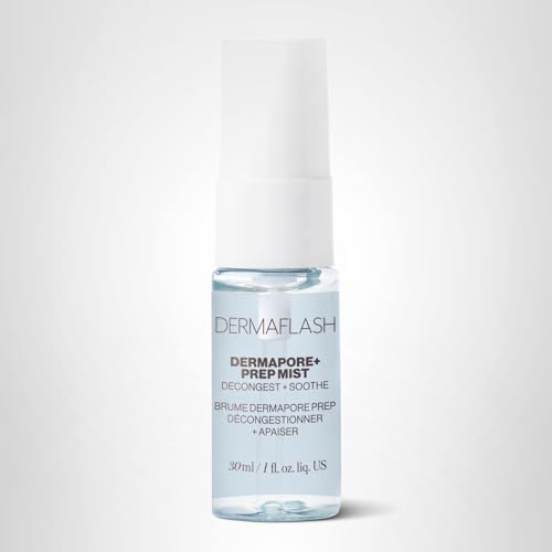 DERMAFLASH DERMAPORE+ Prep Face Mist, Mineral Facial Cleanser & Pore Minimizer for Face, 30ml