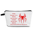 Spider Print Small Cosmetic Bag - Durable Makeup & Toiletry Organizer - Variation Spider 01