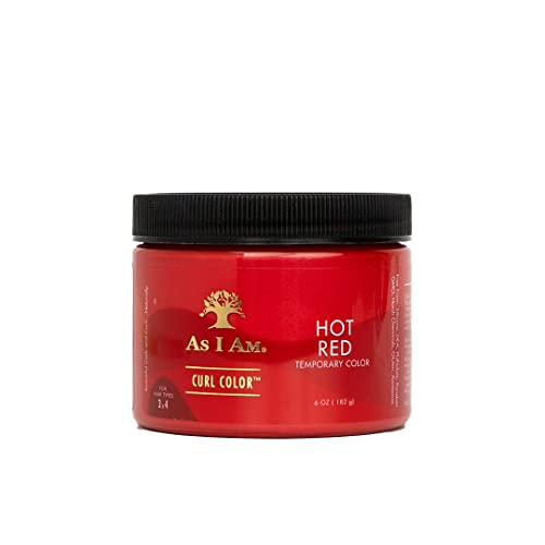 Temporary Curl Color Gel - Hot Red - 6 oz Medium Hold Vegan Cruelty-Free