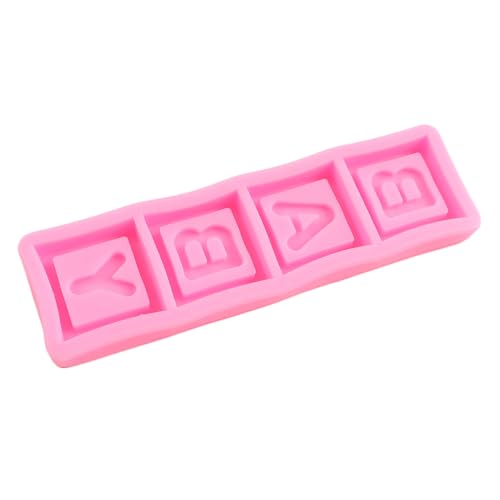 Baby Blocks Silicone Mold - Baby Letter Fondant Mold with Variation F