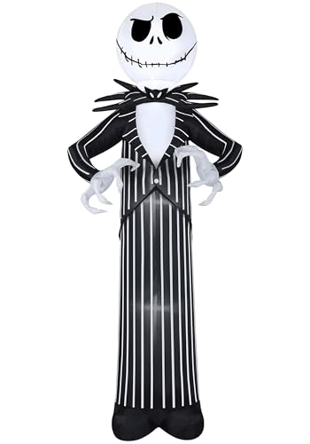 10ft Inflatable Halloween Decoration - Jack Skellington Ghostly Design