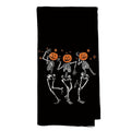 Halloween Goth Skeleton Hand Towels - Skeleton Dancing Style, 16x24 in