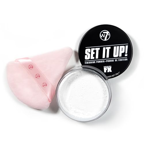 W7 Set It Up Loose Setting Powder with Precision Puff Duo 0.5oz Pack of 2