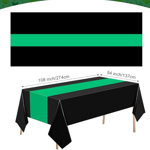 Disposable Plastic Tablecloths 54x108 Inches for Parties and Events - 12 Pack