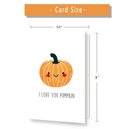 Halloween Greeting Card - Cute Pumpkin Gift for Kids & Adults, Variation 3