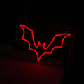 Dimmable Bat Neon Sign for Halloween Wall Decor - Spooky Vampire Lighting, 15x10 Inch