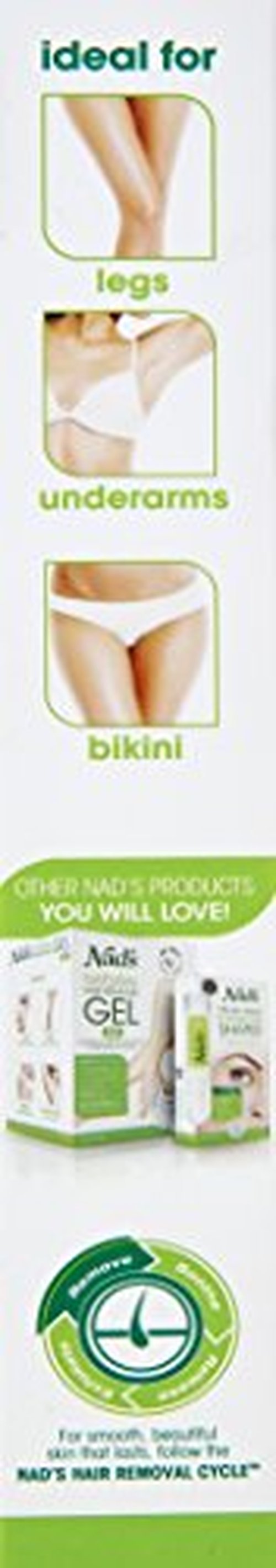 Nad's Hair Removal Strips, 24 Strips (Pack of 2)