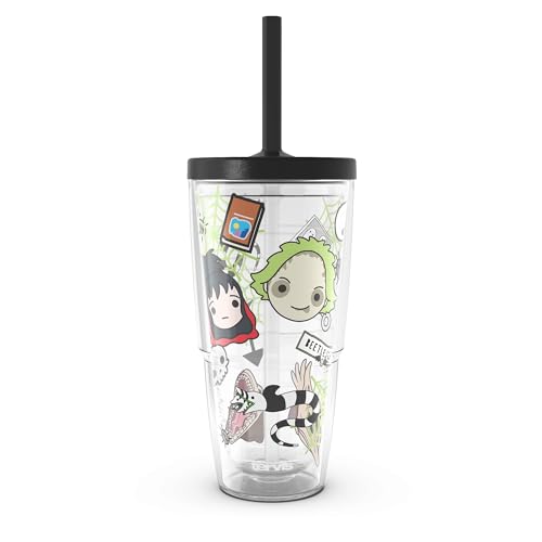 Tervis 24oz Double Walled Insulated Travel Cup with Straw Lid - Beetlejuice Group