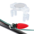 Magnetic Christmas Light Clips for E17-C9 Sockets - Nickel, 50 Pack
