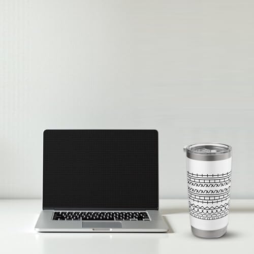 White 20 Oz Stainless Steel Hidden Message Tumbler - Personalized Gift for Coworker