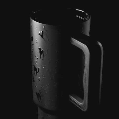 Halloween Black Cats 40oz Leak-Proof Ceramic Lined Tumbler with Handle
