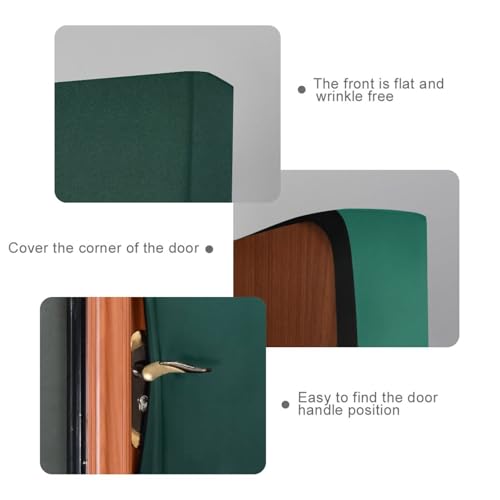 Hunter Green Door Cover - Washable Waterproof Holiday Door Decor, 35 x 79 Inch - Variation of THIS listing