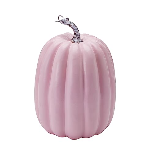 Artificial Pumpkins Set of 7 Halloween Farmhouse Decor Pink Variation