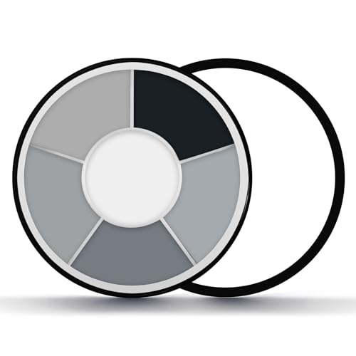Grey Face Paint Palette - 6 Colors SFX Makeup for Halloween & Cosplay - Waterproof & Washable