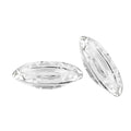 Crystal Candle Holders for Pillar Candles - Clear Glass, Pack of 2, 4.3x1 Inches - Handmade Christmas Home Decor - Variation 2