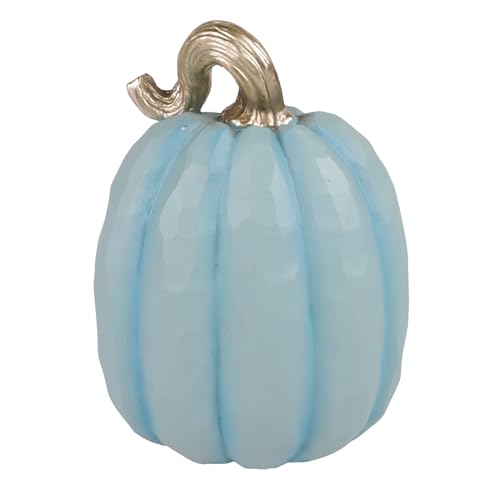 Coastal Pumpkin Decor with Flamingo & Tropical Leaves - Fall Halloween Beach House