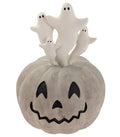 Halloween Figurine Set - Ghost & Jack-O-Lantern Tabletop Decorations 7x10 Inches - Fall Autumn Home Decor with Variation Ghosts & Jack-O-Lantern