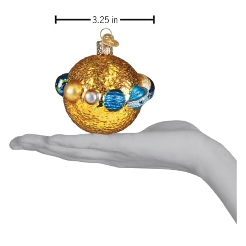 Solar System Glass Ornament - Handcrafted Christmas Tree Decoration, Outer Space Collection