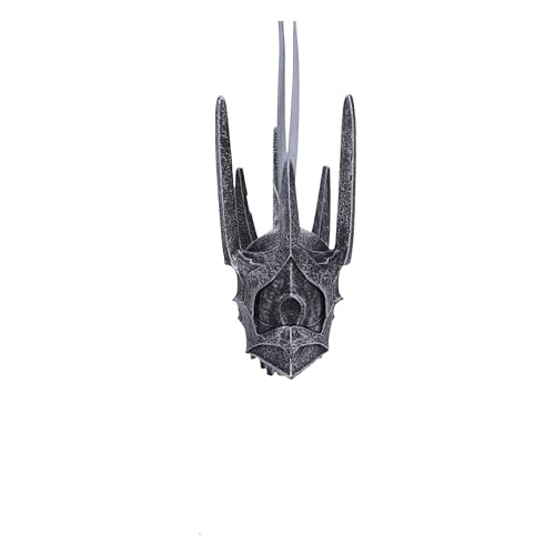 Sauron Helm Hanging Ornament - Lord of the Rings Resin Decoration, 10cm