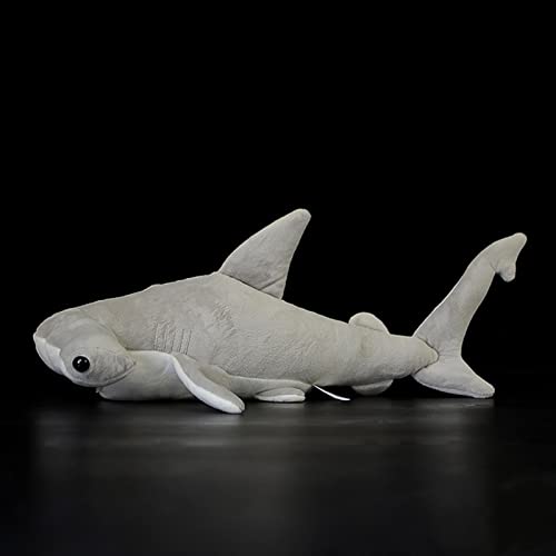 15.7-Inch Realistic Hammerhead Shark Plush Toy for Kids & Decor