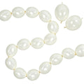 Pearl White Linking Balloons 6 Inch - 100 Pack for Party Decorations