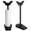 Gothic Paper Towel Holder with Bat Topper - Halloween Kitchen & Bathroom Decor