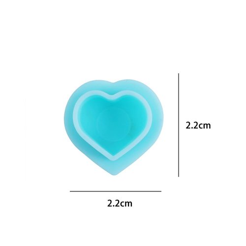 200Pcs Heart Ink Caps with Base Silicone Disposable Tattoo Pigment Cup for Tattooing Supplies