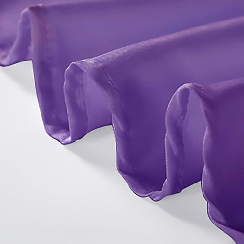 60 Inch Round Washable Polyester Tablecloth - Purple, Wedding & Party Decor