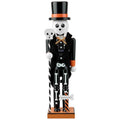 Halloween Skeleton Nutcracker Decor - Wooden 15-Inch Skeleton Variation