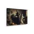 Ghost and Witch Dancing Wall Art - 8x12in Framed Halloween Decor