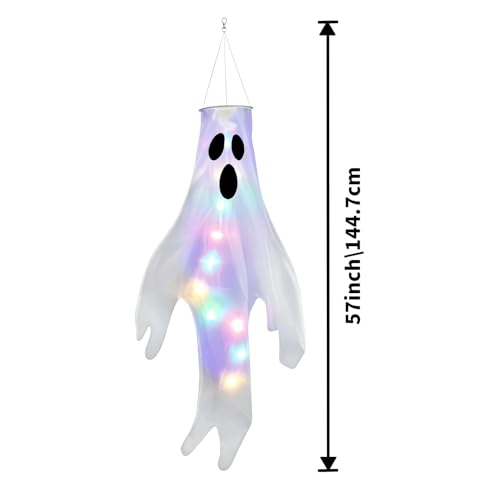 Halloween Light Up Flying Ghost Decoration Outdoor Hanging Lights