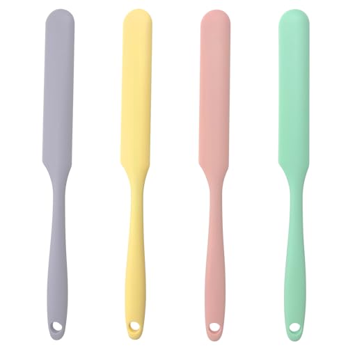 4-Piece Silicone Wax Spatula Set for Hair Removal & Body Use - Reusable & Non-Stick
