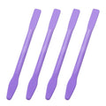 Purple Eyebrow Wax Sticks Set - Non-Stick Grooming Spatulas, 4 Pack