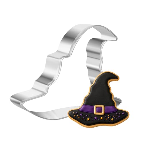 Large Halloween Witch Hat Cookie Cutter Stainless Steel 2.72x2.17 Inches