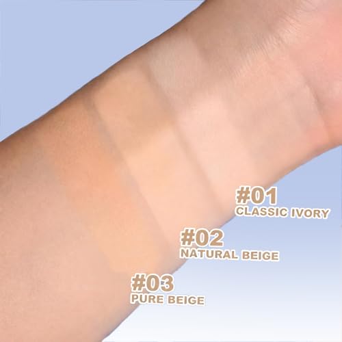 Face Powder Waterproof Makeup Set - Beige, Matte Finish, Controls Shine & Fine Lines