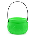 Plastic Green Cauldron Pot - 6 Inch Halloween St Patrick's Day Party Supplies