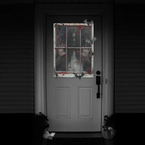 Halloween Wall Decal Scary Ghost 3D Spooky Zombie Wall Sticker for Halloween Party - Variation of Scary Ghost